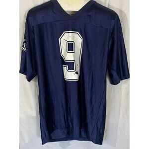 vintage TONY ROMO Jersey Mens Size M NFL Players DALLAS COWBOYS # 9 Distressed